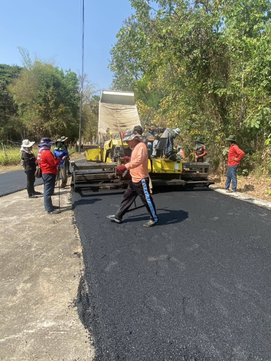 โครงการเสริมผิวถนนแอสฟัลติกคอนกรีต ถนนโชคชัย รหัสทางหลวงท้องถิ่น อบ.ถ 39-0013 หมู่ที่ 2 บ้านอ่างหินเหนือ ตำบลอ่างศิลา อำเภอพิบูลมังสาหาร จังหวัดอุบลราชธานี✨️